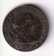MONEDA DE ESPAÑA DE 1 CENTIMO DE ESCUDO DE ISABEL II DEL AÑO 1867  (COIN) CECA SEVILLA - Provincial Currencies