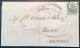 Lombardo Veneto „DISINFETTATA BOLOGNA“ 1850 45c Rare Desinfected Mail 1854cover Milano>Pesaro, Stato Pontificio (lettera - Lombardy-Venetia