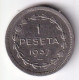 MONEDA DE ESPAÑA DE 1 PESETA DEL AÑO 1937 (COIN) GOBIERNO DE EUZKADI - 1 Peseta