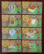 Buddha Statue,China 1998 The 2000th Anniversary Of Chinese Buddhism Organizational Committee Set Of 8 Pre-stamped Card - Bouddhisme