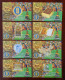 Buddha Statue,China 1998 The 2000th Anniversary Of Chinese Buddhism Organizational Committee Set Of 8 Pre-stamped Card - Budismo