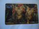 THAILAND USED  CARDS PIN 108 FLOWERS TREE  CATS UNITS 300 - Cats