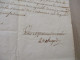 M45 Pièce Signée 1771 Comte De Périgorg Remerciements Aux Consuls De Montpellier Pour Sa Nomination Commandant Languedoc - Politiek & Militair