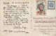 Cpsm 9x14. POLYNESIE FRANCAISE . Autochtone Lançant Son Filet De Pêche (2 Timbres Dont 1 Du Japon ?) - Frans-Polynesië