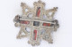 Broche Très Ancienne - Croix - Pierres - Artisanat - Marquée MIRACLE - 17-164 - Brooches