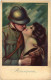 PC ARTIST SIGNED, NANNI, RICOMPENSA, SOLDIER AND LADY, Vintage Postcard (b50919) - Nanni