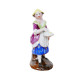 Feve Ancienne Allemande 50 Mm Sujet Saxe Figurine Personnage Femme Biscuit Emaillé Miniature - Anciennes