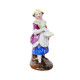 Feve Ancienne Allemande 50 Mm Sujet Saxe Figurine Personnage Femme Biscuit Emaillé Miniature - Antiche