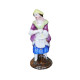 Feve Ancienne Allemande 50 Mm Sujet Saxe Figurine Personnage Femme Biscuit Emaillé Miniature - Anciennes