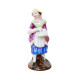 Feve Ancienne Allemande 50 Mm Sujet Saxe Figurine Personnage Femme Biscuit Emaillé Miniature - Antiche