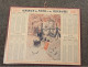 CALENDRIER 1931 POSTES PTT Maine Et Loire 49 - Illustration  Fontaine MEDICIS Jardin Du Luxembourg à Paris - OBERTHUR - Tamaño Grande : 1921-40