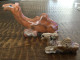 Set Of 2 Decorative Handmade Stone Camels Animal Figurine, From Morocco - Other & Unclassified