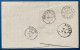 LETTRE Leopold N°33a 30c Oblit Double Cercle " NAMUR/STATION " Non Reglementaire ! + Càd Entrée " BELG./ AMB.GIVET G " R - 1863-1864 Médaillons (13/16)