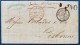 LETTRE 1855 Sans Timbre D'OSTENDE Pour LISBONNE / PORTUGAL + Càd Entrée " BELG.-LILLE / A.CALAIS C " + Taxe 240 RRR - Ambulante Stempels