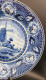 Assiette Déco 1895 Collection Hollandia  23 Cm Société Céramique De Maestricht Moulin Bleu #200919 - Maastricht (NLD)