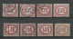 ITALY 1875 Michel 1 - 8 Dienstmarken Francobollo Di Stato, Mint & Used - Service