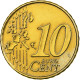 Grèce, 10 Euro Cent, 2002, Athènes, Or Nordique, TTB, KM:184 - Griechenland