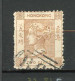 H-K  Yv. N° 8 ; SG N° 8a Fil CC  (o)  2c Bistre Victoria  Cote  10  Euro BE   2 Scans - Gebraucht