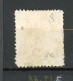 H-K  Yv. N° 8 ; SG N° 8a Fil CC  (o)  2c Bistre Victoria  Cote  10  Euro BE   2 Scans - Gebraucht