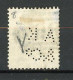 H-K  Yv. N° 8 ; SG N° 8 Fil CC  (o)  2c Bistre Victoria Perforé  Cote  10  Euro BE   2 Scans - Gebraucht