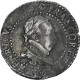 France, Henri III, 1/2 Franc Au Col Plat, 1587, Rouen, TB+, Argent, Gadoury:487 - 1574-1589 Enrique III