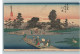 TWO CPA NV GP ILLUSTRATEUR -  N° 3. KAWASKI,IN ONE OF THE NOTED STATION OF TOKAIDO GOZIUSANTSUGI, By HIROSHIGE - Verzamelingen & Kavels