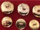 Lot Militaria 9 Boutons Marine Allemande WW2 FR LINDEN - Buttons