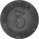 Allemagne, Residenzstadt Cassel, 5 Pfennig, 1917, TTB+, Zinc - Noodgeld
