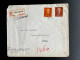 NETHERLANDS 1953? REGISTERED LETTER 'S GRAVENHAGE TO EIERLAND TEXEL NEDERLAND AANGETEKEND - Covers & Documents