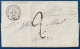 Lettre Fevr 1850 D'Arnita Boite Rurale " S " Rouge + T15 De St Jean Pied De Port Pour OLORON T14 En Arrivée + Taxe 2 TTB - ...-1853 Prefilatelia