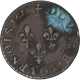 France, Louis XIII, Double Tournois, 1616, Amiens, 3rd Type, TB+, Cuivre - 1610-1643 Luis XIII El Justo