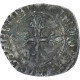 France, Charles VI, Florette, 1380-1422, Angers, Billon, TB, Duplessy:387 - 1380-1422 Karel VI De Waanzinnige