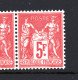 FRANCE / N°216 +216a TYPE SAGE 5f CARMIN EXPOSITION PHILATELIQUE INTERNATIONALE DE PARIS 1925 - Unused Stamps