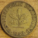 ALLEMAGNE 5 Pfennig 1950 F STUTTGART KM#107 TTB - 5 Pfennig