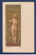 CPA Berthon Art Nouveau Femme Girl Woman Non Circulée Voir Dos Femme Nue - Berthon