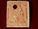 1 è République  // ESPAGNE  --1873   Allégorie De La République  4 P Brun Jaune - Percé D'un Trou Cote 20 Euro - Sup - Unused Stamps