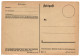 German WW2 Feldpost 05.1943 Unused Form Stationery Card - Turkmenistán