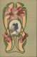 Jugendstil - Prägelitho (S 424) I Art Nouveau - Other & Unclassified