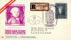 MOZART Österreich FDC Salzburg 1956 Mit Entsprechendem R-Zettel U. ESST - Autres & Non Classés