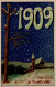 Jahreszahlen Neujahr 1909 Prägekarte I-II Bonne Annee - Other & Unclassified