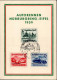 NS-GEDENKBLATT WK II - NÜRBURGRING-RENNEN 1939 Mit So-Marken 695-697 S-o I - Guerra 1939-45