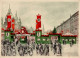 Berlin Weihnachtsmarkt Im Flaggenschmuck Mit Entsprechendem Sonderstempel 1937 I-II - Guerre 1939-45