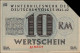 WHW WK II - WHW 1941/42 10 RM WERTSCHEIN Entwertet I-II - Guerre 1939-45