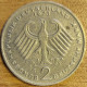 ALLEMAGNE 2 Mark 1973 G KARLSRUHE Konrad Adenauer KM#124 TTB - 2 Marchi