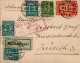 Deutsche Luftpost Hamburg 1 Infla-Frankatur 1922 I-II - War 1914-18