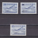 FINLAND 1958, Sc# C5-C7, Air Ail, Planes, MH - Unused Stamps