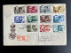 HUNGARY MAGYAR 1954 REGISTERED FDC FAMOUS HUNGARIANS SEND TO AMSTERDAM 05-12-1954 HONGARIJE UNGARN - FDC