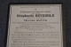 Deveugle Stéphanie Veuve Nuttin,née à Dottignies En 1841,décédée En 1916 - Décès