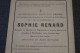 Sophie Renard Décédée à Wattrelos En 1899 à L'age De 73 Ans - Obituary Notices