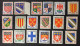 1958 /60 France - Coat Of Arms Of Provinces - 18 Stamps Unused - 1941-66 Armoiries Et Blasons